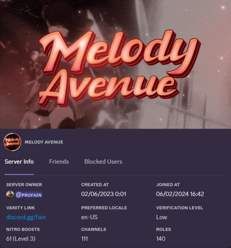 Melody Avenue